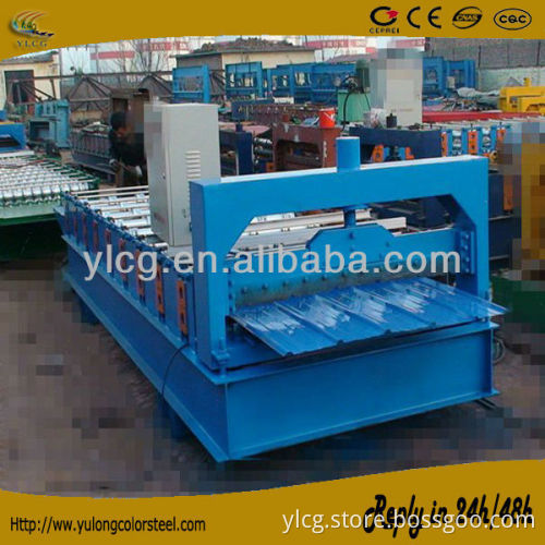 hydraulic PLC control IBR roof sheet roll forming machine